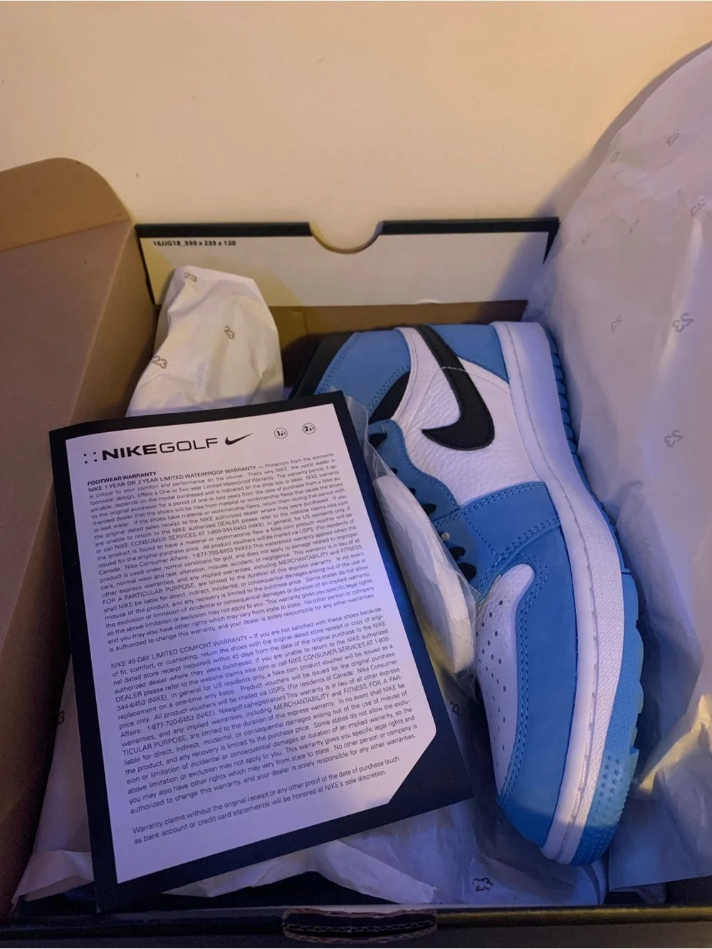 Air Jordan 1 Golf High University Blue DQ0660-400